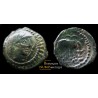 Monnaie gauloise, eduens, Bronze au taureau buvant