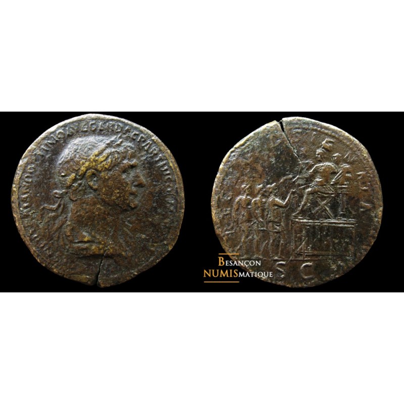 TRAJAN - SESTERCE -  REGNA ASIGNATA - REVERS !!