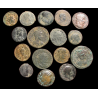 Lot petit prix - 16 monnaies antiques (majoritairement romaines)