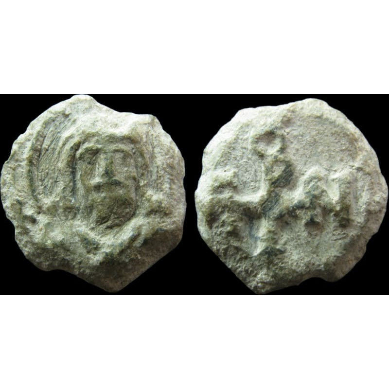 André – Sceau byzantin en plomb (Ø 19 mm, 7,29 g). VIIᵉ siècle