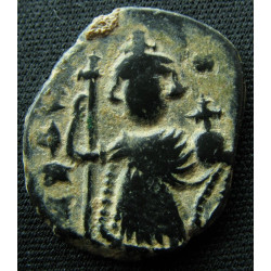 Pseudo-Byzantin – Follis imitatif de Constant II – M étoilé – Goodwin type F