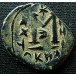 Pseudo-Byzantin – Follis imitatif de Constant II – M étoilé – Goodwin type F
