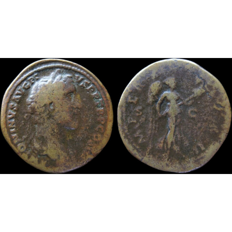Antonin le Pieux – Sesterce frappé à Rome – IMPERATOR II – RIC 717b