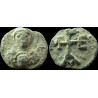 Mareas. Sceau byzantin en plomb (Ø 15/17 mm, 4,85 g). VIᵉ / VIIᵉ siècle.