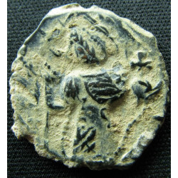 Constans II – Follis frappé à Constantinople – Type au grand M – SB 1000