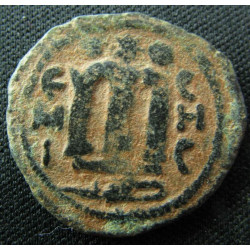 Æ Fals arabo-Byzantin - Abd al-Malik ibn Marwān (685–705) - atelier de Hims (Emèse)