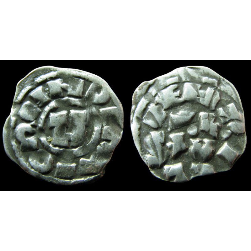Lucques – Denaro en argent – Enrico III, IV ou V – Monogramme – Biaggi 1056-8
