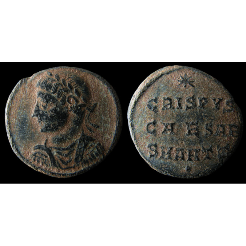 Crispus – Demi-nummus frappé à Antioche – CRISPVS / CAESAR - Ric.58 - RRR !