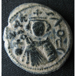 Omeyyade – Fals arabo-byzantin – Hims (Emèse) – Buste couronné – Walker 57