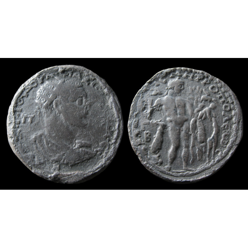Maximin le Thrace – Moulage en soufre d’un grand bronze provincial de Tarse – Héraclès et Télèphe nourrisson – RPC VI, 710