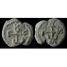 Georges, protonotaire. Sceau byzantin en plomb (Ø 20/21 mm, 7,04 g). VIᵉ–VIIᵉ siècle.