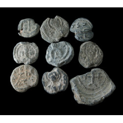Lot de 9 sceaux byzantins...