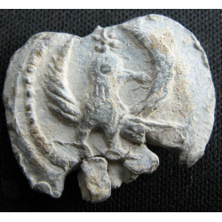 Bonos, fils de Polychronios. Sceau byzantin en plomb (Ø 22 mm, 10,31 g). VIᵉ–VIIᵉ siècle.