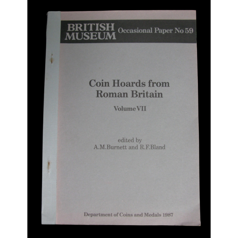 Burnett, A. M. & Bland, R. F. (éd.). Coin Hoards from Roman Britain — Vol. VII. British Museum Press, Londres, 1987.