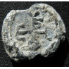 Sergios. Sceau byzantin en plomb (Ø 20 mm, 8,14 g). VIᵉ–VIIᵉ siècle.