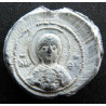 Théophylacte, primicier. Sceau byzantin en plomb (Ø 20 mm, 6,51 g). Xᵉ–XIᵉ siècle.