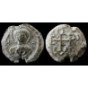 Sergios, fils de Galatios. Sceau byzantin en plomb (Ø 20 × 22 mm, 8,35 g). VIᵉ–VIIᵉ siècle.