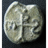 Philagrios et Mauros ou Marius (?). Sceau byzantin en plomb (Ø 13 mm, 3,18 g). VIᵉ siècle.