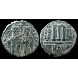Phocas et Léontia – Follis...