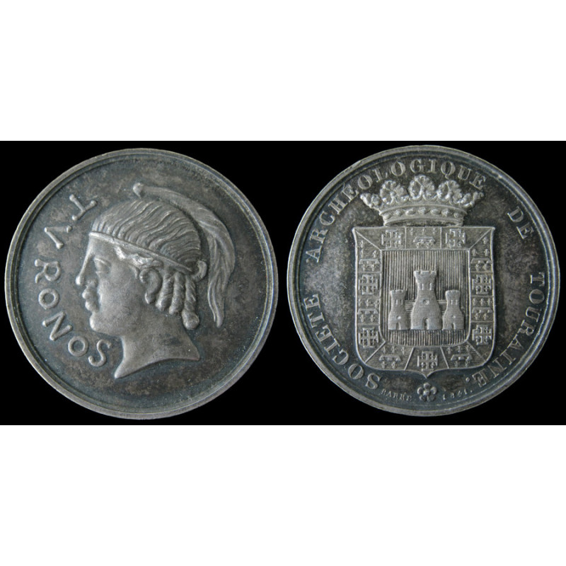 Touraine – Jeton argent 28 mm – 1841 - Société archéologique de Touraine – TVRONOS