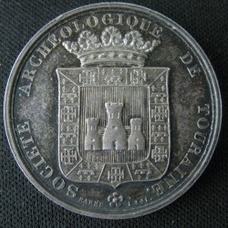 Touraine – Jeton argent 28 mm – 1841 - Société archéologique de Touraine – TVRONOS