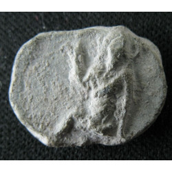 Christ apaisant la tempête / Eparchon. Tessère byzantine en plomb (Ø 17 mm, 4,47 g). VIe siècle