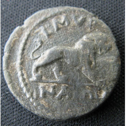 Ionie, Smyrne – Bronze pseudo-autonome – Cybèle Sipylène / Lion au tympanon – RPC IV.2, 336