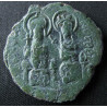 Justin II et Sophie – Follis (Ø 31 mm) avec chrisme – Constantinople – Sear 360 - AN 9