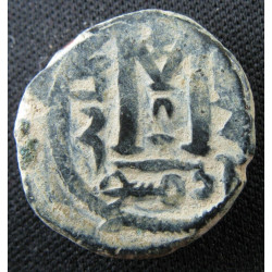 Arabo-byzantin – Fals – Figure impériale à l'oiseau