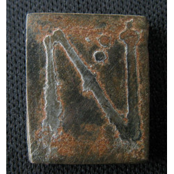 Byzance – Poids monétaire de 1 nomisma – Lettre N incrustée d'argent (?) – IVᵉ-VIIᵉ siècle