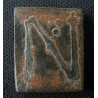 Byzance – Poids monétaire de 1 nomisma – Lettre N incrustée d'argent (?) – IVᵉ-VIIᵉ siècle