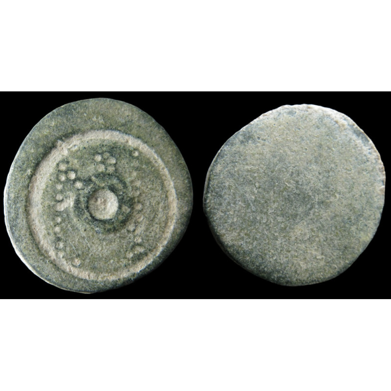 Byzance – Poids monétaire de 1 nomisma – Poinçons floraux – VIIᵉ siècle