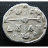 Dèmètrios, protospathaire. Sceau byzantin en plomb (Ø 20 mm, 5,25 g). VIIIe/IXe siècle