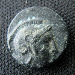 Mysie, Pergame – Bronze AE – Tête d'Athéna / Deux étoiles – SNG Paris 158