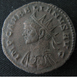 Aurélien – Antoninien frappé à Tripolis – SOLI INVICTO – RIC 390