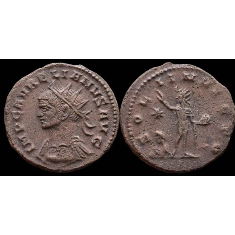 Aurélien – Antoninien frappé à Tripolis – SOLI INVICTO – RIC 390