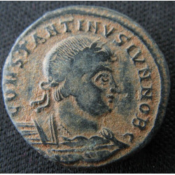 Constantin II – Nummus / Æ3 frappé à Antioche – GLORIA EXERCITVS – RIC 87