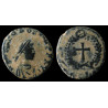 Théodose II – Nummus (AE4) – Croix au revers