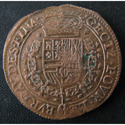 Charles II d'Espagne – Jeton du Bureau des Finances frappé à Anvers – 1668
