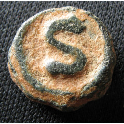 Héraclius – 6 Nummi frappé à Alexandrie – Croix potencée sur degrés / Grand S – DOC 198