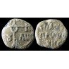 David, protospathaire impérial et ek prosôpou des Thracésiens. Sceau byzantin en plomb (Ø 21 mm, 10,46 g). VIIIᵉ/IXᵉ siècle.