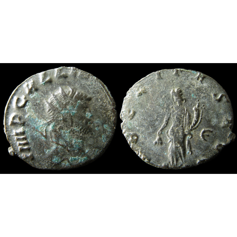 Gallien – Antoninien frappé à Rome – VBERITAS AVG – Wolkow 18aa5b – Rare titulature IMP