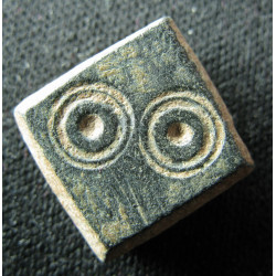 Poids monétaire islamique de 2 dirhams à « yeux d'oiseau », époque médiévale (Xe-XIIIe siècle)