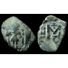 Héraclius – Follis frappé à Constantinople – Trois empereurs / Monogramme – An 30 (639/640) – DOC 125c – SB 811