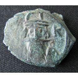 Constans II – Follis frappé à Constantinople – Quatre empereurs héracliens – SB 1013 – DOC 88f