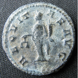 Claude II le Gothique – Antoninien frappé à Antioche – AEQVITAS AVG – Buste nu à gauche – RIC MOM 1067