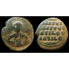 Sear 1813 - Follis anonyme de classe A2 attribué à Basil II et Constantin VIII (976-1025)