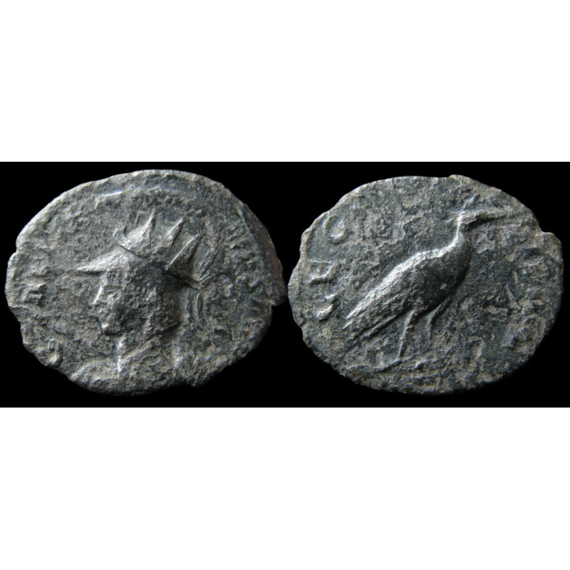 Gallien – Antoninien frappé à Milan – LEG III ITAL VI P VI F – buste casqué à gauche – RIC 339