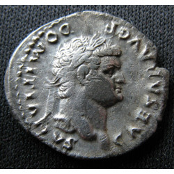 Domitien – Denier frappé à Rome comme César – COS IIII – Pégase – RIC 921