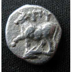 Byzantion (Thrace) – Hémi-siglos / Hémidrachme – Taureau sur dauphin – Schönert-Geiss 236ff. / HGC 3.2, 1390